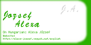 jozsef alexa business card